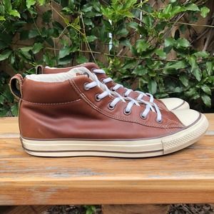 Converse Chuck Taylor All Star Street Mid Sneakers Mens sz 8.5 Pinecone 136420C